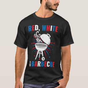 VS Grappige 4 juli Rood Wit & Barbecue Amerika T-shirt
