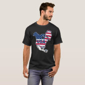 VS = Groenland + Canada + Golf + Kanaal T-shirt (Voorkant volledig)