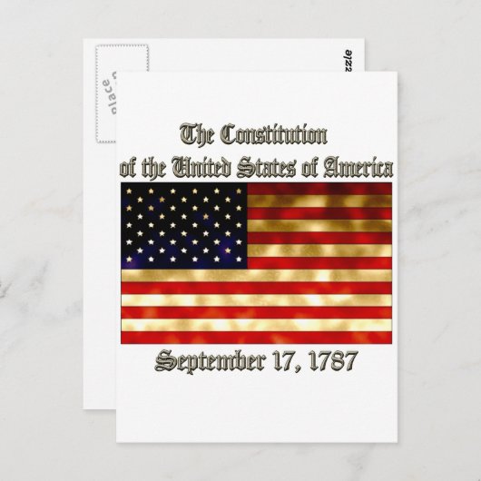 VS-grondwet Briefkaart (Voorkant / Achterkant)