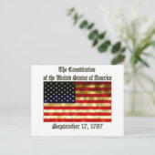 VS-grondwet Briefkaart (Staand voorkant)