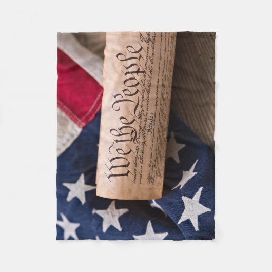 VS-grondwet Fleece Deken (Voorkant)