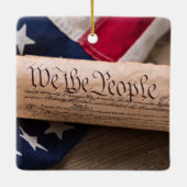 VS-grondwet Keramisch Ornament (Achterkant)