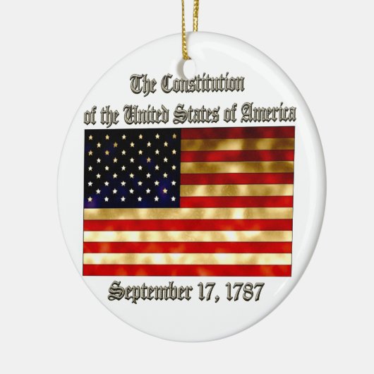 VS-grondwet Keramisch Ornament (Links)