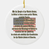 VS-grondwet Keramisch Ornament (Achterkant)