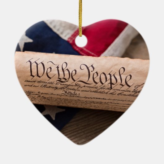 VS-grondwet Keramisch Ornament (Achterkant)