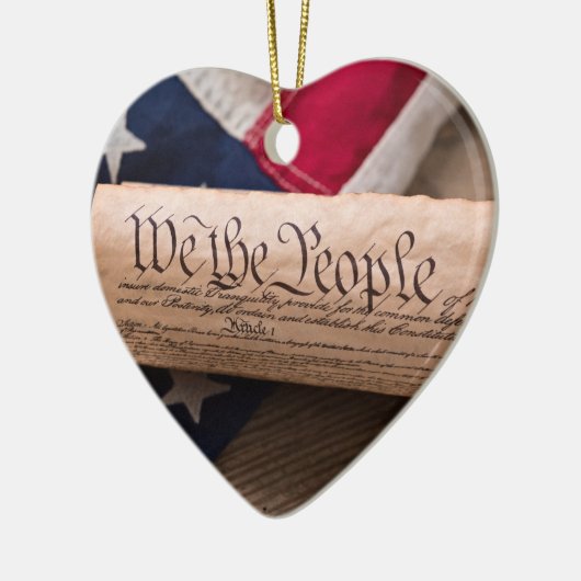 VS-grondwet Keramisch Ornament (Links)