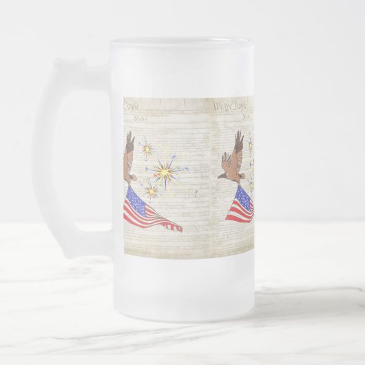 VS-grondwet Matglas Bierpul (Links)