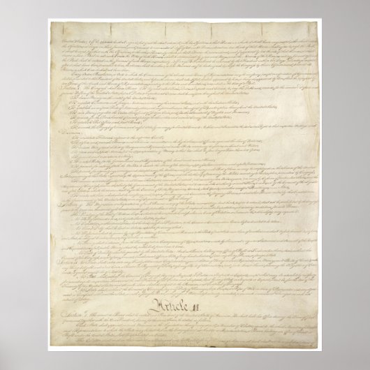 VS. Grondwet Pagina 2 Poster (Voorkant)