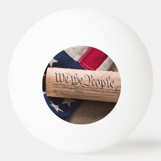 VS-grondwet Pingpongbal (Voorkant)