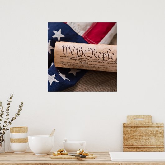 VS-grondwet Poster (Keuken)