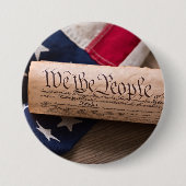 VS-grondwet Ronde Button 7,6 Cm (Voorkant)