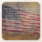 VS-grondwet - Voorbereiding op gestructureerde ach Kartonnen Onderzetters (Voorkant)