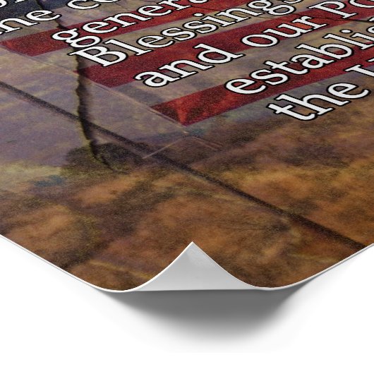 VS-grondwet - Voorbereiding op gestructureerde ach Poster (Hoek)