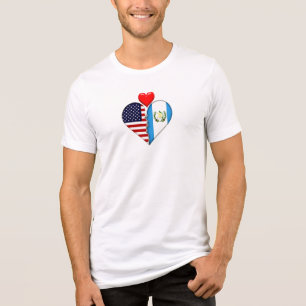 VS Guatemala Hart vlaggen Hispanic Heritage Tri-Blend Shirt