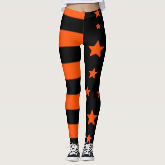 VS Halloween Vlag Leggings (Voorkant)