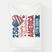 VS Hart 1776 2026 4 juli Spandoek (Verticaal)
