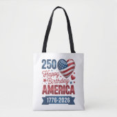VS Hart 1776 2026 4 juli Tote Bag (Voorkant)