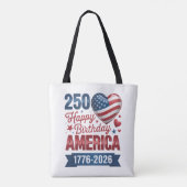 VS Hart 1776 2026 4 juli Tote Bag (Achterkant)