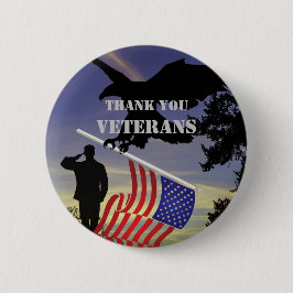 VS - Hartelijk dank voor Veteranen - Aangepaste Bu Ronde Button 5,7 Cm
