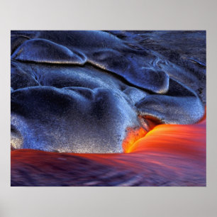 VS, Hawaï, Big Island, Kilauea, Nationaal park vul Poster