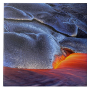 VS, Hawaï, Big Island, Kilauea, Nationaal park Vul Tegeltje