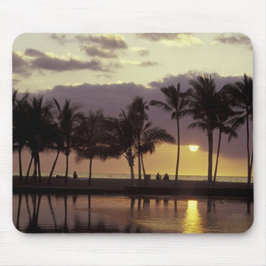 VS, Hawaï, Big Island, stel, palmbomen Muismat (Voorkant)