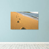 VS, Hawaï, Kauai, Kapa'a, aan het strand. Canvas Afdruk (Insitu (Houten vloer))
