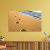 VS, Hawaï, Kauai, Kapa'a, aan het strand. Canvas Afdruk (Insitu (Woonkamer))