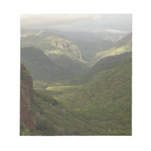 VS, Hawaï, Kauai, uitzicht op de canyon. (RF) Notitieblok
