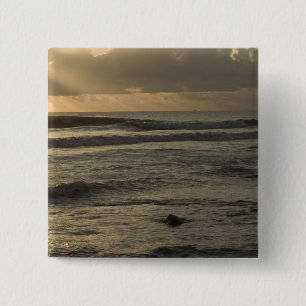 VS, Hawaï, Kauai, zuidwestkust, nabij Waimea 2 Vierkante Button 5,1 Cm