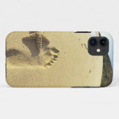VS, Hawaï, Maui, Makena Beach, voetafdruk en Case-Mate iPhone Case (Achterkant (horizontaal))