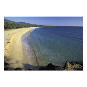 VS, Hawaï, Maui, Maui, Makena Beach, Foto Afdruk