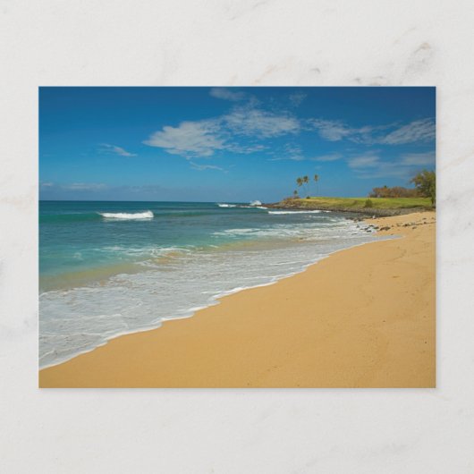 VS, Hawaï, Molokai-eiland, Three Mile Beach Briefkaart (Voorkant)