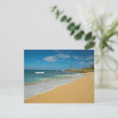 VS, Hawaï, Molokai-eiland, Three Mile Beach Briefkaart (Staand voorkant)
