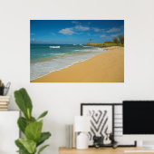 VS, Hawaï, Molokai-eiland, Three Mile Beach Poster (Thuiskantoor)