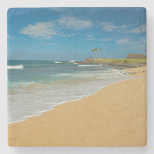 VS, Hawaï, Molokai-eiland, Three Mile Beach Stenen Onderzetter