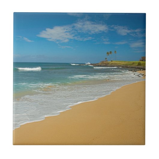 VS, Hawaï, Molokai-eiland, Three Mile Beach Tegeltje (Voorkant)