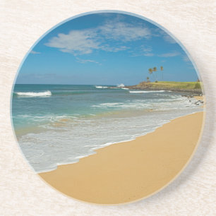 VS, Hawaï, Molokai-eiland, Three Mile Beach Zandsteen Onderzetter