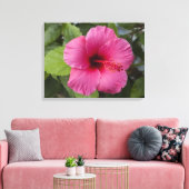 VS, Hawaï, Oahu. De Hibiscus is de 2 Canvas Afdruk (Insitu (Woonkamer))