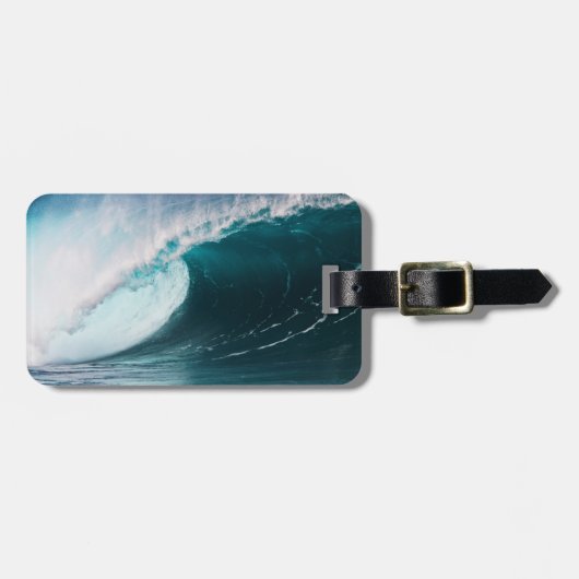 VS, Hawaï, Oahu, Grote golven Bagagelabel (Voorkant horizontaal)