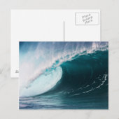 VS, Hawaï, Oahu, Grote golven Briefkaart (Voorkant / Achterkant)