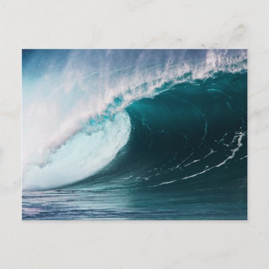 VS, Hawaï, Oahu, Grote golven Briefkaart (Voorkant)