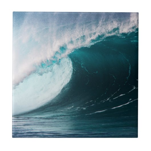 VS, Hawaï, Oahu, Grote golven Tegeltje (Voorkant)