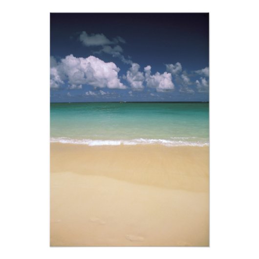 VS, Hawaï. Strandtafereel Foto Afdruk (Voorkant)