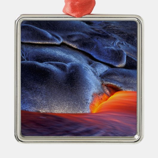 VS, Hawaii, Big Island, Kilauea, Volcanoes NP, Metalen Ornament (Voorkant)