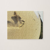 VS, Hawaii, Maui, Makena Beach, Footprint en Legpuzzel (Horizontaal)