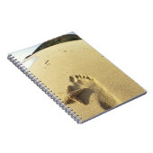 VS, Hawaii, Maui, Makena Beach, Footprint en Notitieboek (Rechterzijde)