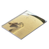 VS, Hawaii, Maui, Makena Beach, Footprint en Notitieboek (Linkerzijde)