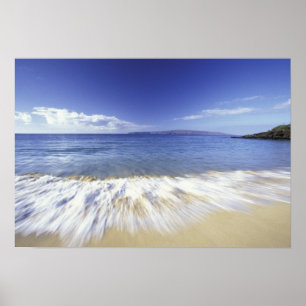 VS, Hawaii, Maui, Surf dat naar Makena komt Poster