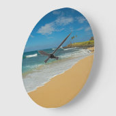VS, Hawaii, Molokai Island, Drie-chillen strand Grote Klok (Hoek)